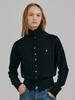 NOUVE Turtleneck Wool Cardigan - Black