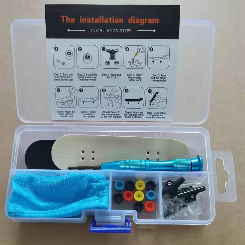 Alloy Finger Scooter Set with Finger Pants and Shoes - Toy Set for Kids