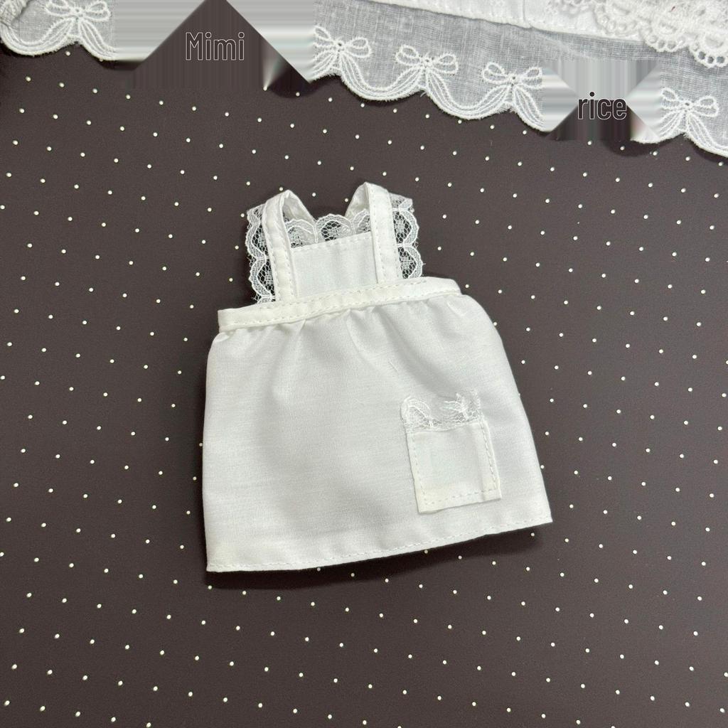 Zsiga Vintage Lace Overskirt Doll Clothes for BJD 6 Doll - Apron, Skirt, Long-Leg Kitty Cosplay Outfit