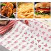 50Pcs/Lot Wax Paper Food Wrappers Wrapping Paper Food Grade Grease Paper For Bread Sandwich Burger Oilpaper Kitchen Baking Tool