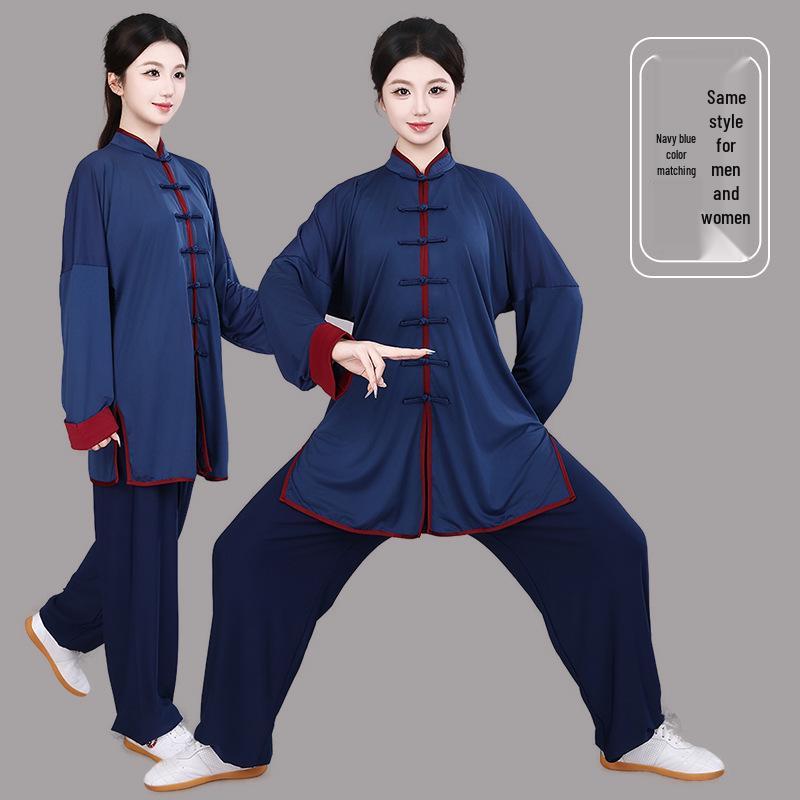 Unisex Tai Chi oblek z mléčného hedvábí - Jaro/Léto Ledové hedvábné tréninkové oblečení