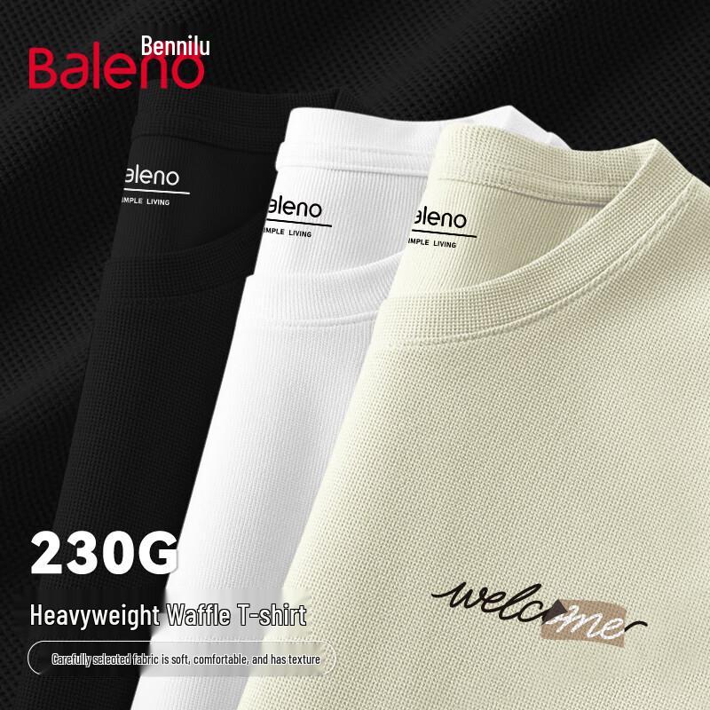 Baleno Men s Waffle Knit Casual Short Sleeve T-Shirt XL