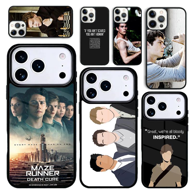 Coque Étui pour iPhone 17 Air 16 Pro Max 15 Plus 11 13 Mini 14 12 Arrière Housse de Téléphone Le Labyrinthe Thomas Sangster Dylan