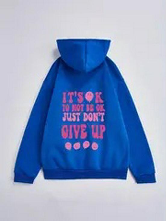 

Женский свитер с круглым вырезом и принтом в европейском и американском стиле 2024 XXL синий