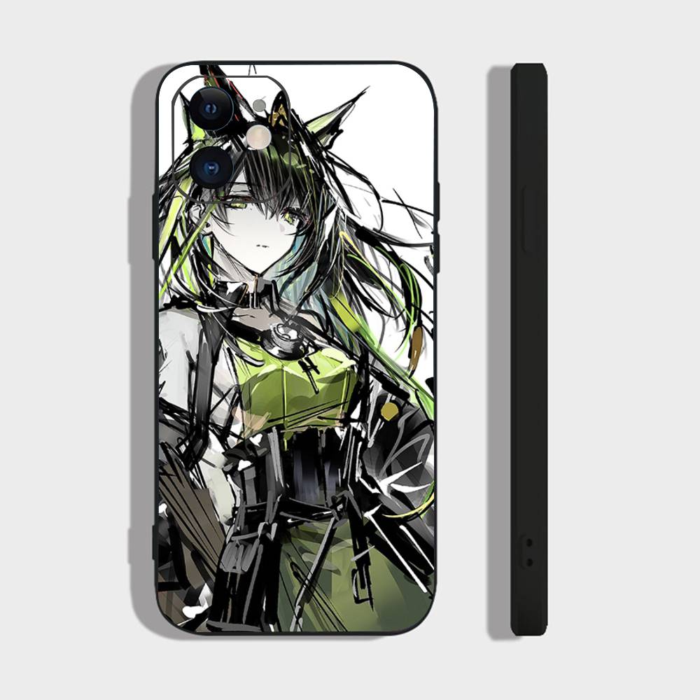 M3 Animated Game A-Arknights Phone Case For IPhone 17 Air 16 15 14 13 Pro Max 11 12 Black Silicone Cover