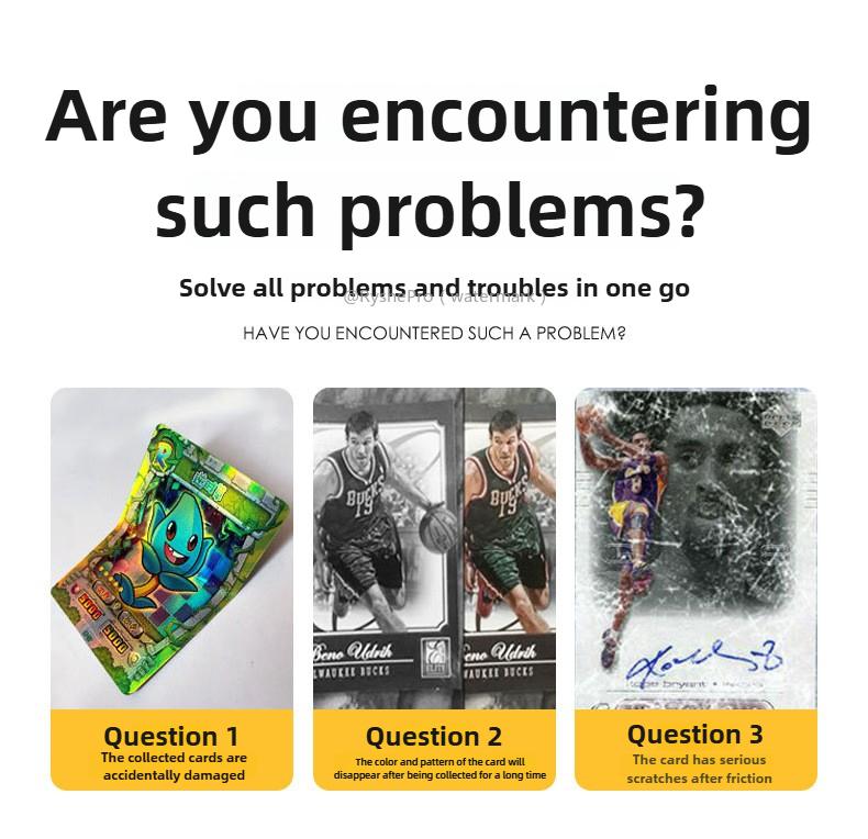 10pcs 69*95mm Card Sleeves Protector Hard Plastic Baseball Rigid Toploading Card Case for Collectible Trading Sports Cards