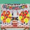 Fun-filled Chainsaw Man Birthday Party Supplies Kit For Kids Balloons Cake Toppers Banner Included