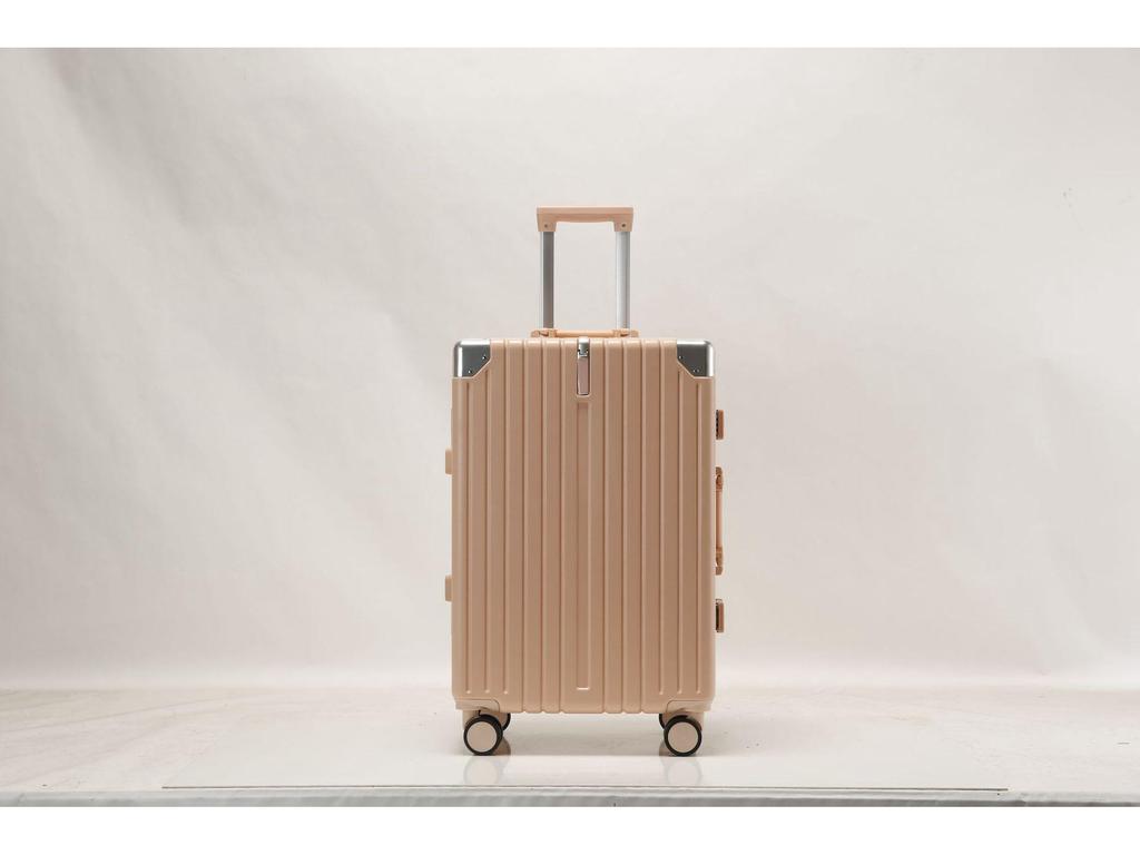 20-Inch Aluminum Frame Trolley: Sturdy, Durable, Lockable Cabin Case for Men & Students