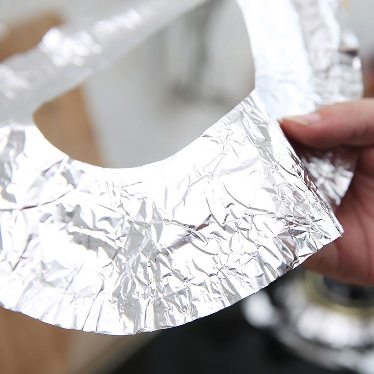 Gas Range Aluminum Foil Ring Oil Proof Pan Cleaning Pad Cooking Range Oil Proof Gas Range Mat Stove Head Protective Pad