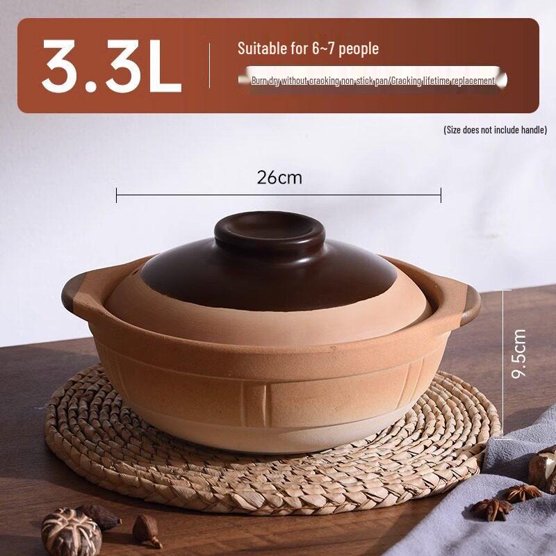 Qiwei Traditional Earthenware Pot for Gas Stoves