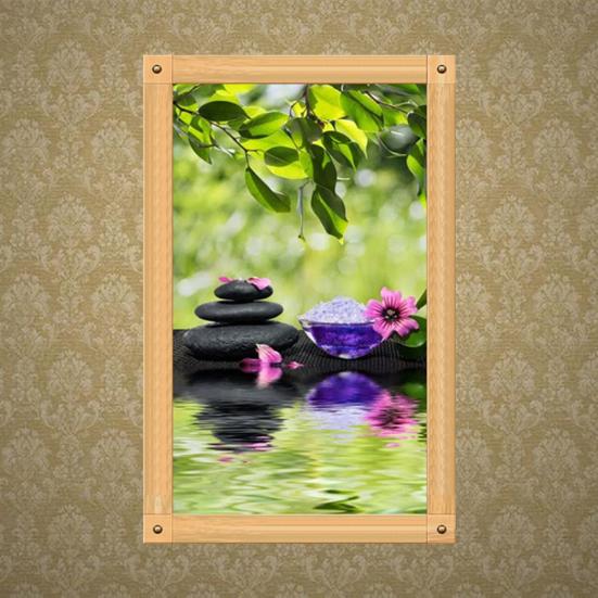 Beautiful Zen Scenery Pattern 5D Diy Diamond Painting 3D Diamond Embroidery Home Decoration Exquisite Gift