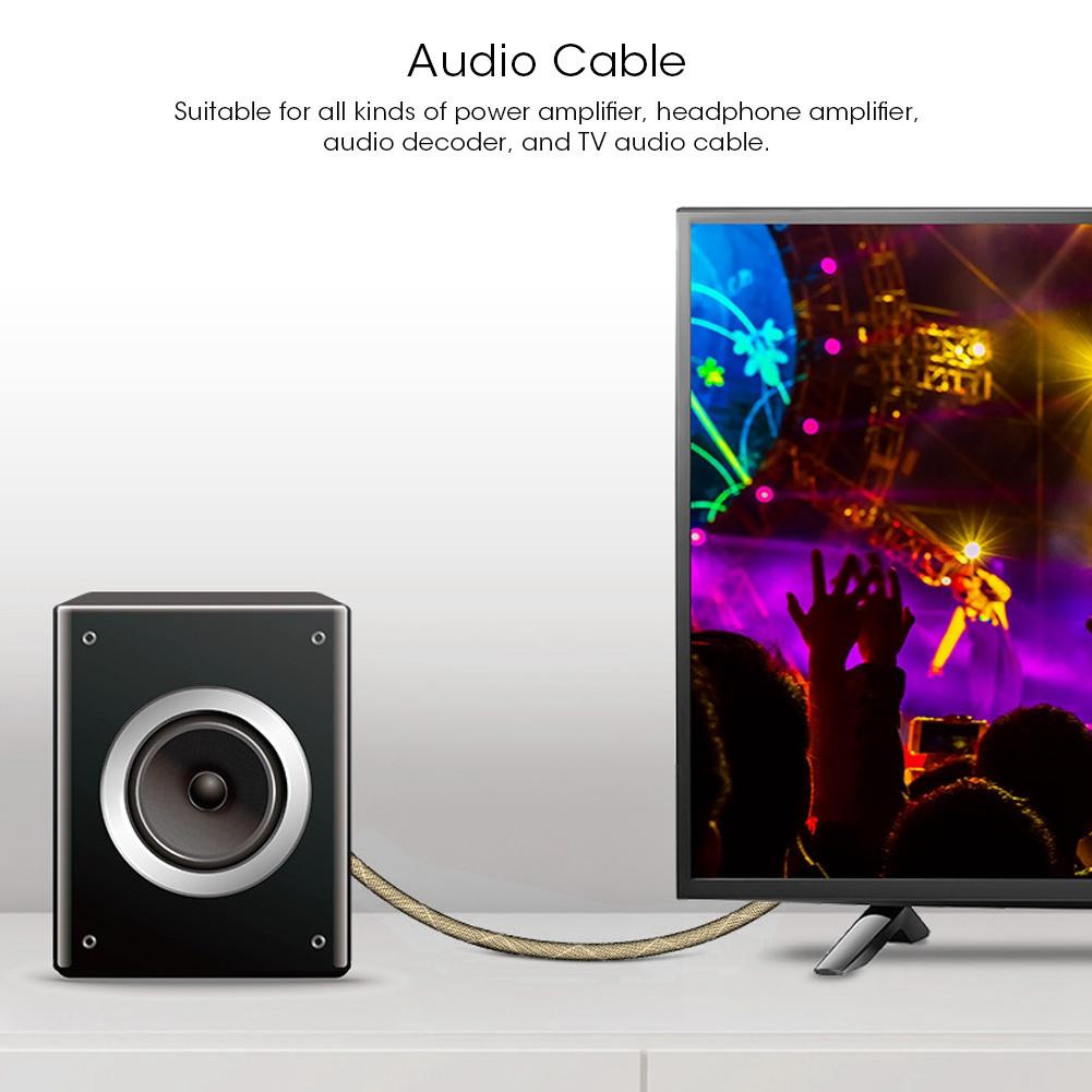 5.1 Sound Track Digital Optical Fiber Audio Cable Gold for Speaker Power Amplifier TVGold 3m