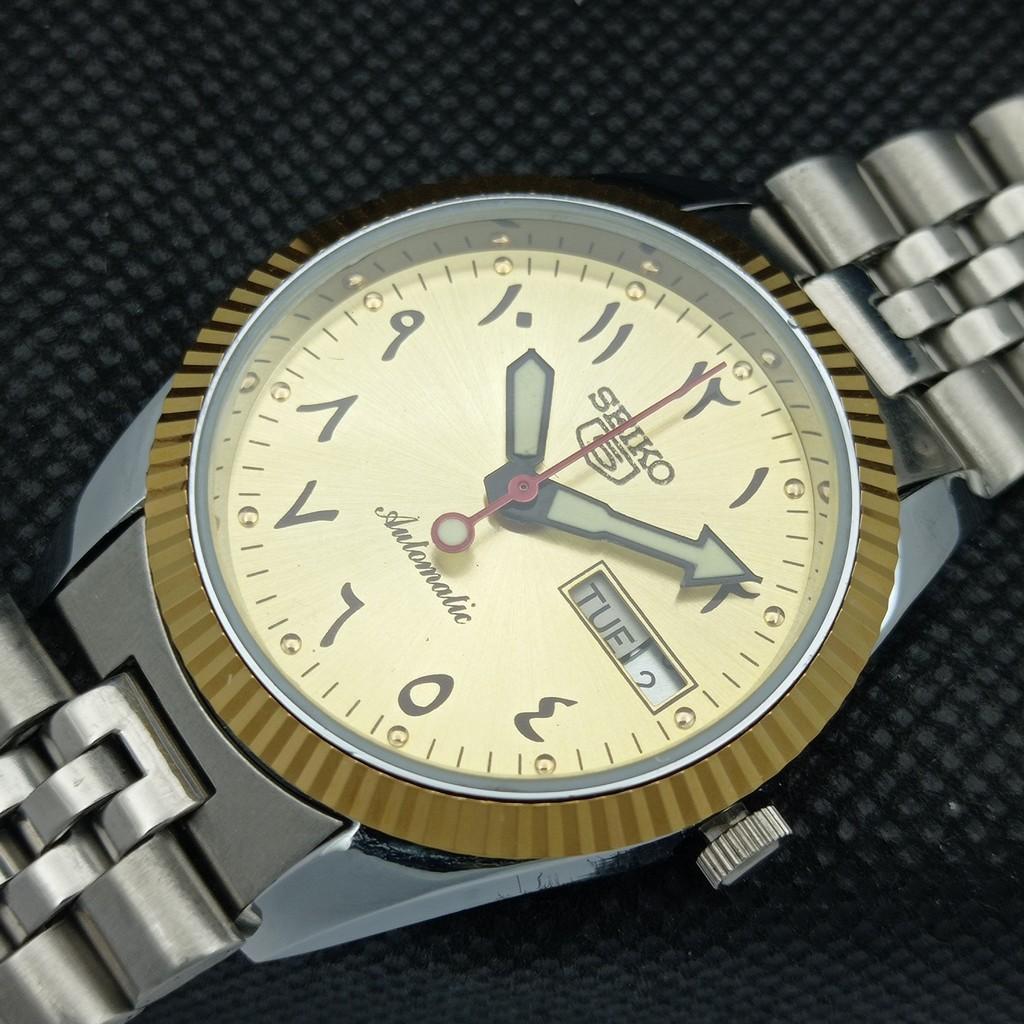 REFURBISHED VINTAGE SEIKO 5 AUTOMATIC JAPAN MENS GOLDEN MOVEMENT WATCH A305222-9 Seiko-a305222-1