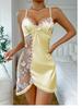 Sex Underwear Pure Desire Sexy Babes Small Floral Suspenders Lace Backless Perspective Home Nightdress Women