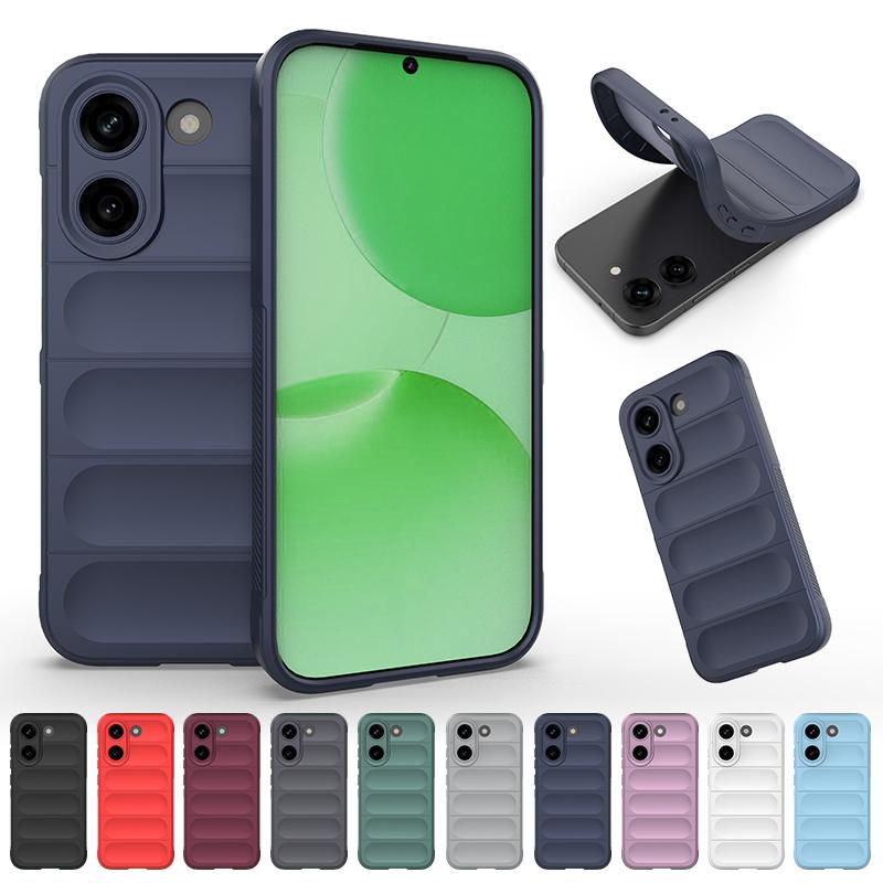 For Poco X8 Pro Case Anti-slip Grip Anti-Fingerprint Airbag Shockproof Soft Silicone TPU Full Protection Back Cover