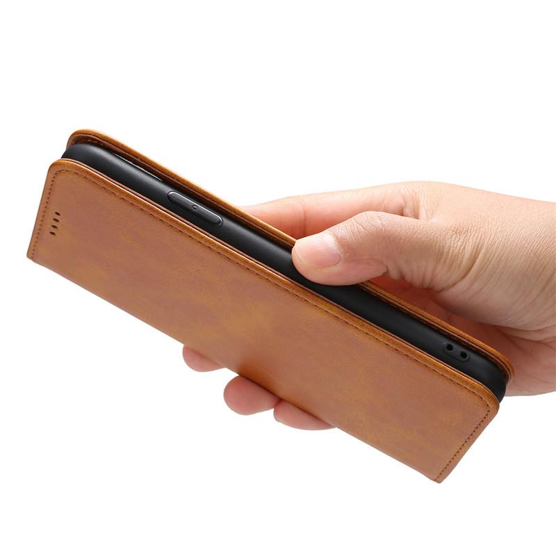 EUCAGR Luxury Leather Flip Phone Case For iPhone 15 14 13 12 11 Pro Max Plus Mini SE3 XS Max XR Wallet Cover With Card Slot