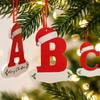 26 Letters Christmas Pendant Alphabet Ornaments Xmas Tree Hanging Decor 2026 Home Party Navidad New Gift Accessory