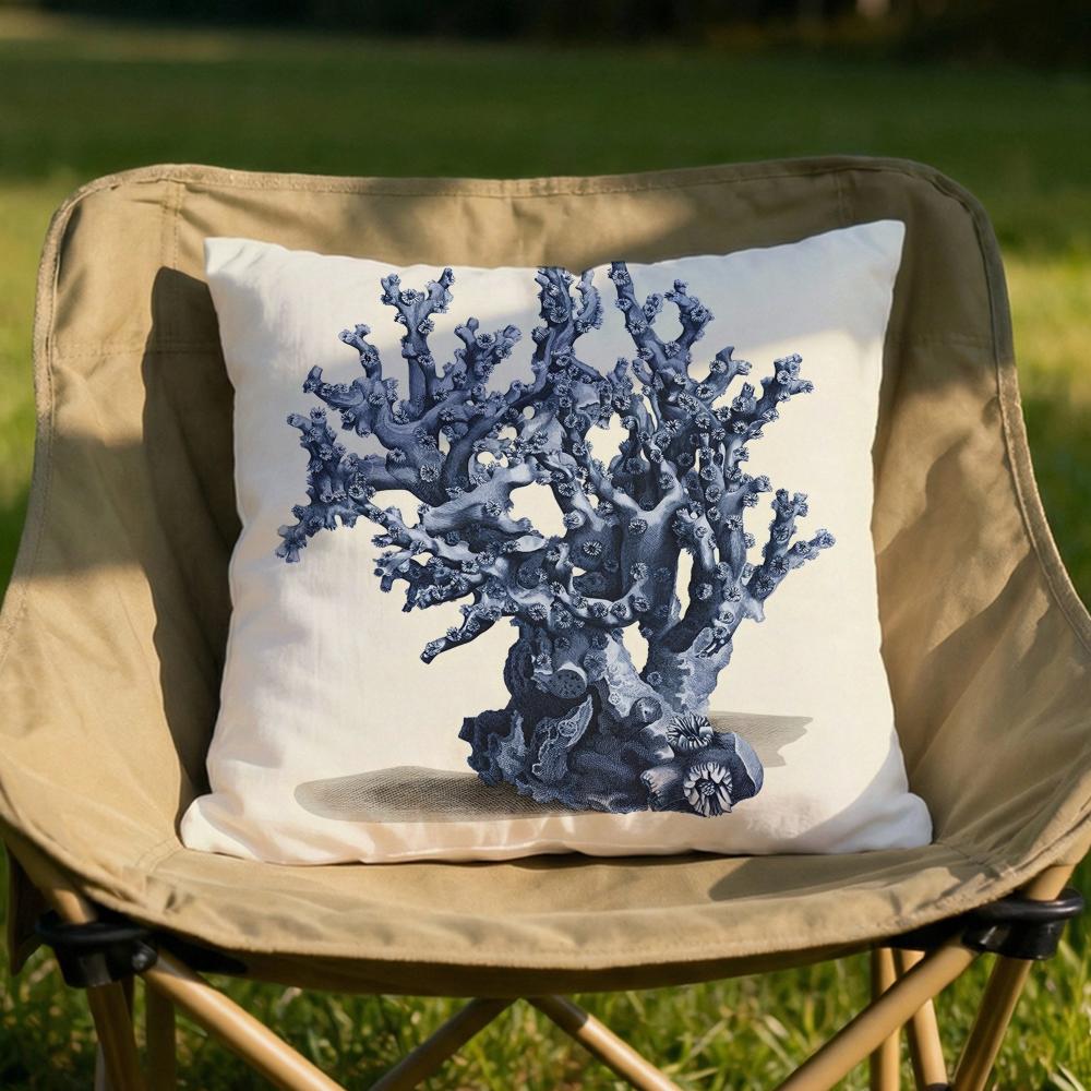 Ozean Korallen Kissenbezug Weich Wendbar Langlebig Kissenbezug Vielseitige Nutzung für Zuhause Auto Täglichen Komfort