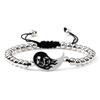 Handmade Ethnic Dragon Totem Tai Chi Bracelet Set: Yin Yang Woven Beaded String for Women & Couples