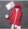 2024 Women's Lightweight Mid-Length White Duck Down Jacket, Korean Style, Slimming Design with Detachable Hood