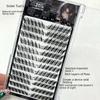 Mengji Shangpin Dense Clustered False Eyelashes, 12 Rows, European & American Style, Light & Volumizing Oblique Fox Eye Design