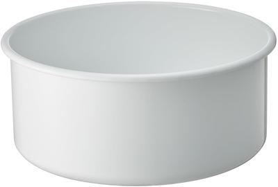 Nodahoro Enamel Washtub, Heat-Resistant, Round, 8L, Made In Japan, NW-AR