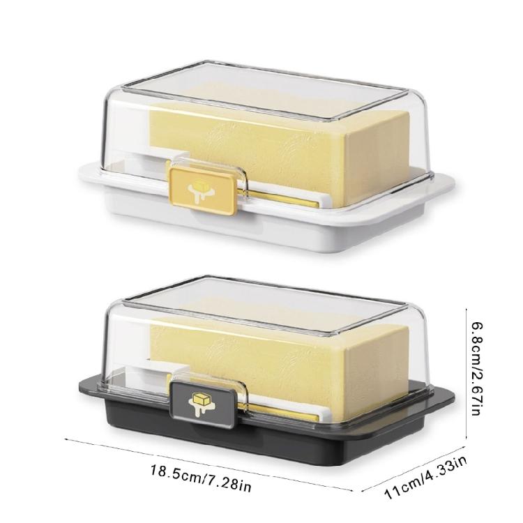 Víceúčelový držák na máslo s nakloněným designem, domácí doplněk pro snadné nabírání a seškrabávání, pro každodenní běžné použití
