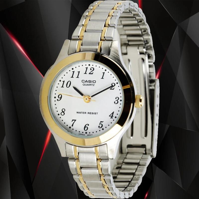

CASIO DRESS Quartz Steel Strap Women s Watch White Dial LTP-1128G-7B білий