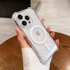 Luxury Magnetic Transparent For Magsafe Wireless Charging Case For iPhone 17 16 15 Pro Max 14 Plus 13 12 11 Air Shockproof Cover