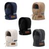Stretchy Trapper Cap with Fleece Lined Neck Gaiter Hat For Skiing Hiking And Daily Commute Outdoor Activity Headwear