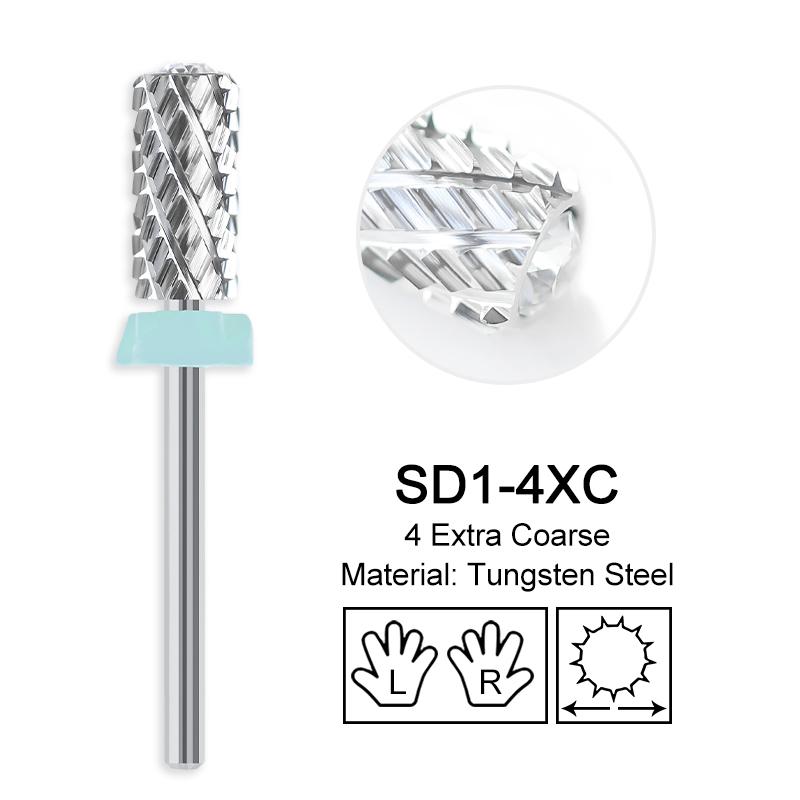 

MagiBling Кристальные насадки в форме сердца для маникюрного аппарата, Карбидовая фреза большого барабана для левшей и правшей, Снятие гель-лака, 3/32