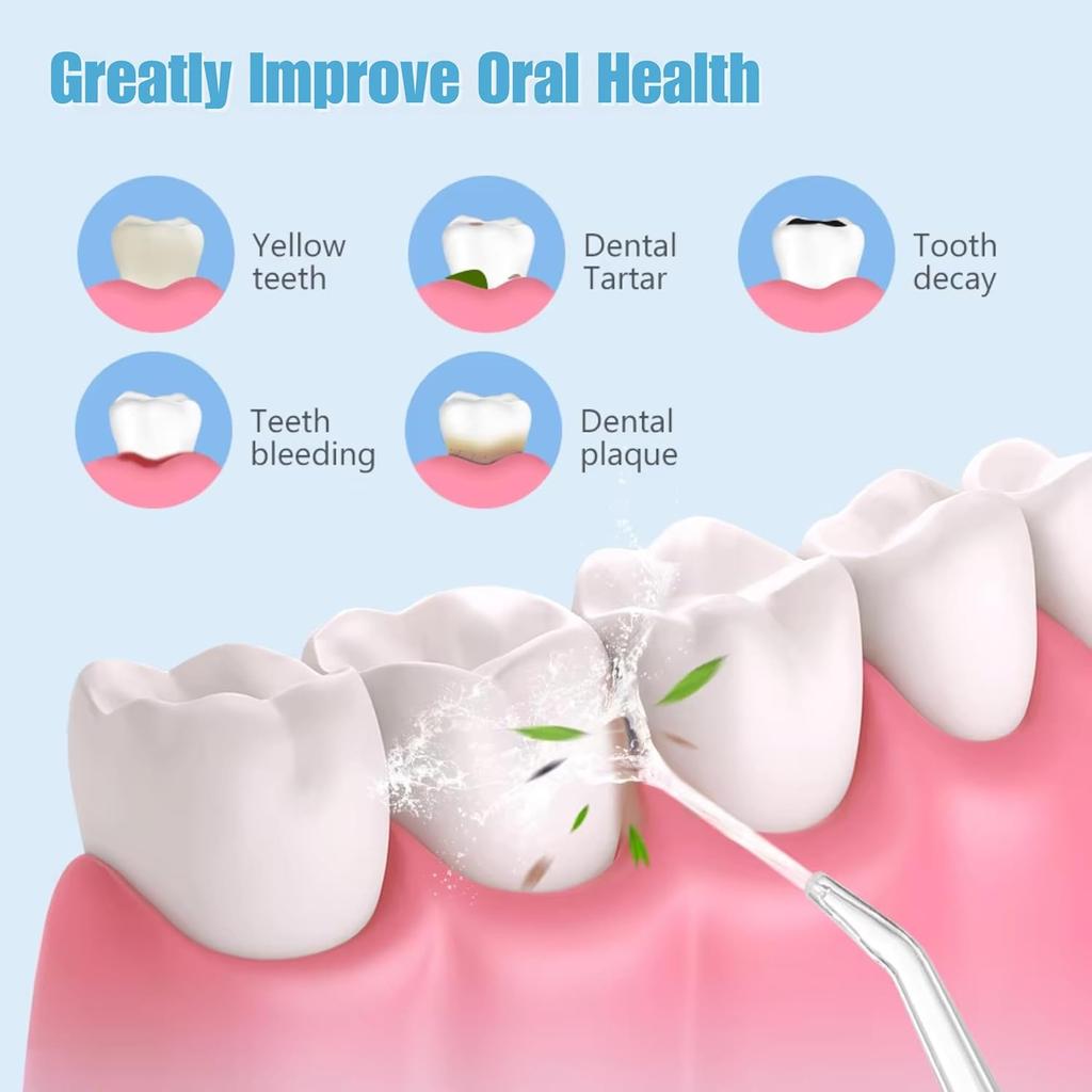 Cordless Water Teeth – Rechargeable Dental Oral with 3 Modes, Waterproof Design, USB Fast Charging,