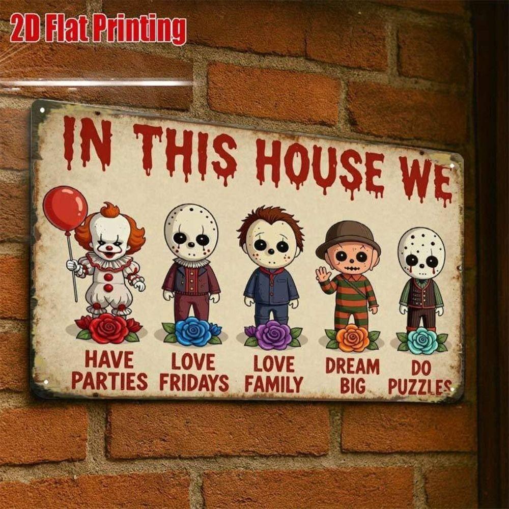 Metal Wall Sign Anime Horror Corpse Party Scene 20x30cm Decor