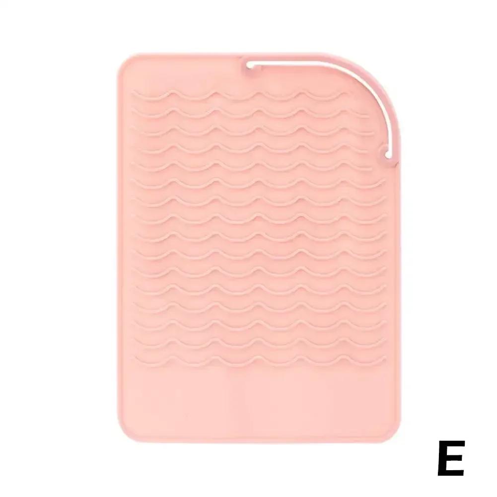 

Multifunctional Silicone Heat Resistant Pad Insulation Mat for Hair Straightener Heat Curling Stick Curler Flat Irons M