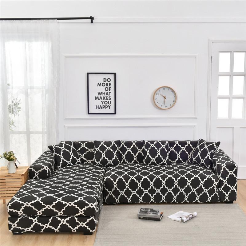 Elastic Slipcover Sofa Cover for Living Room All-inclusive Slip-resistant Sectional Corner Couch Cover Sofa Towel 1/2/3/4-seater