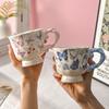 Retro Coffee Cup for Women's Personal High End Feeling Light Luxury High Value Ceramic British Afternoon Tea Cup Latte Cup