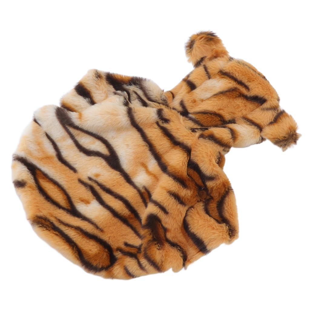Dog Tiger Halloween Costume Classic Cute Warm Striking Colors Beautiful Pet Cosplay Tiger Clothes for Autumn and Winter