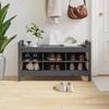 VidaXL Entryway Bench Grey 110x40x60 Cm Solid Pine Wood 821791