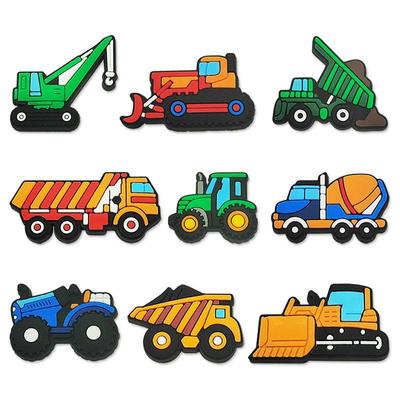 9 ks Kreslené bagry PVC ozdoby na boty pro obuvní doplňky