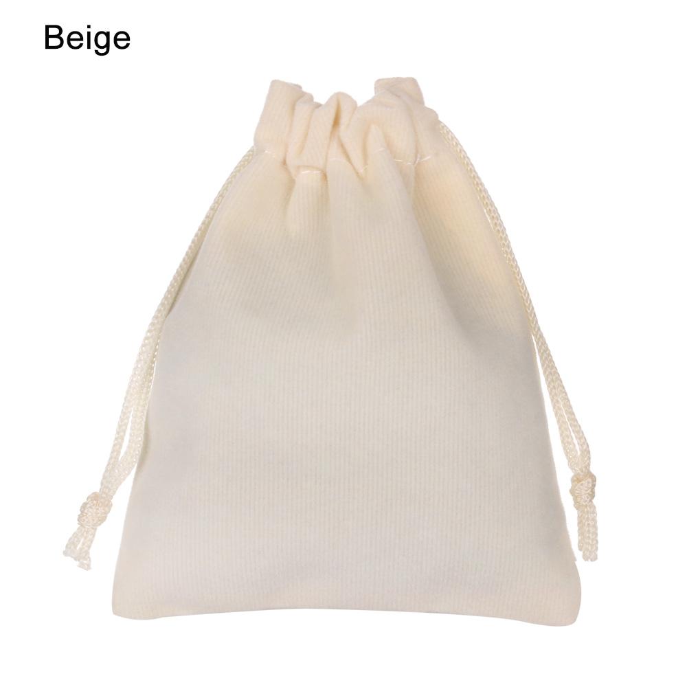 1PC New 12Colors Small Velvet Drawstring Pouch Bag Durble Christmas/Wedding Gift Bags Beauty Dice Storage Portable10x12cm