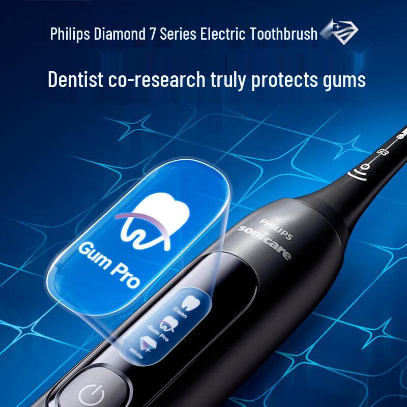 

Philips Sonic Electric Toothbrush HX3792/01 Midnight Black