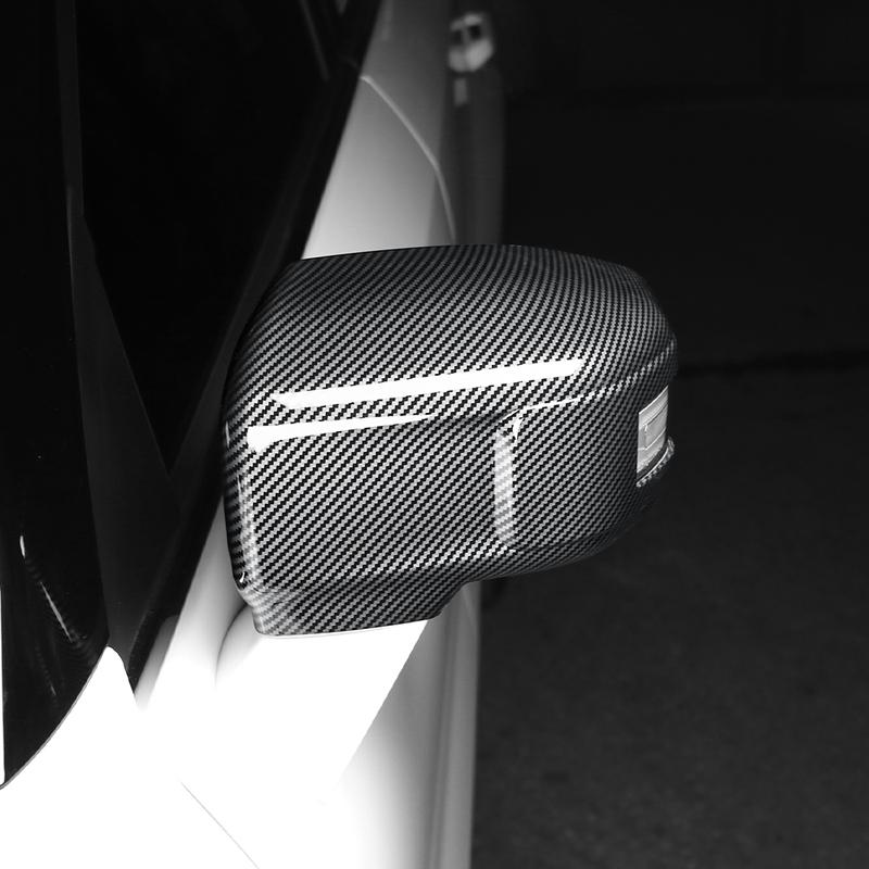 For SSANGYONG TORRES-EVX/ACTYON -2025 Carbon Fiber Black Rearview Mirror Decoration Cover Trim Exterior Accessories