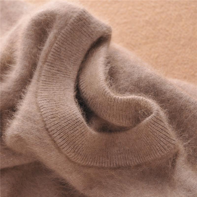 Men's Plus Size Cashmere Mink Velvet Round Neck Sweater - Thickened, Loose Fit for Autumn/Winter