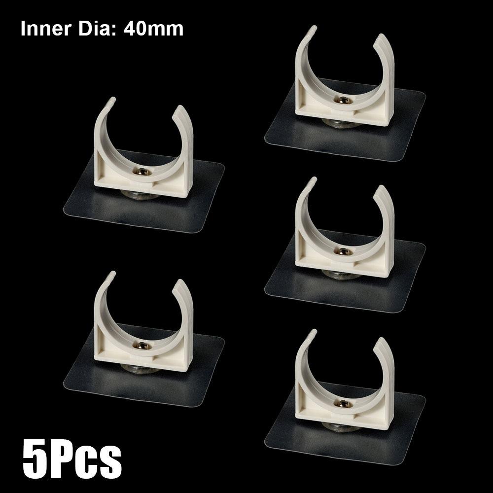 1/5Pcs Punch-free Water Tube Holder Garden Irrigation Tube Clip Connector Self-adhesive Pipe Clamp