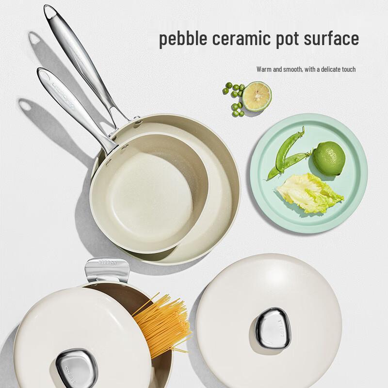 VELOSAN Pebble Design 4-Piece Cookware Set