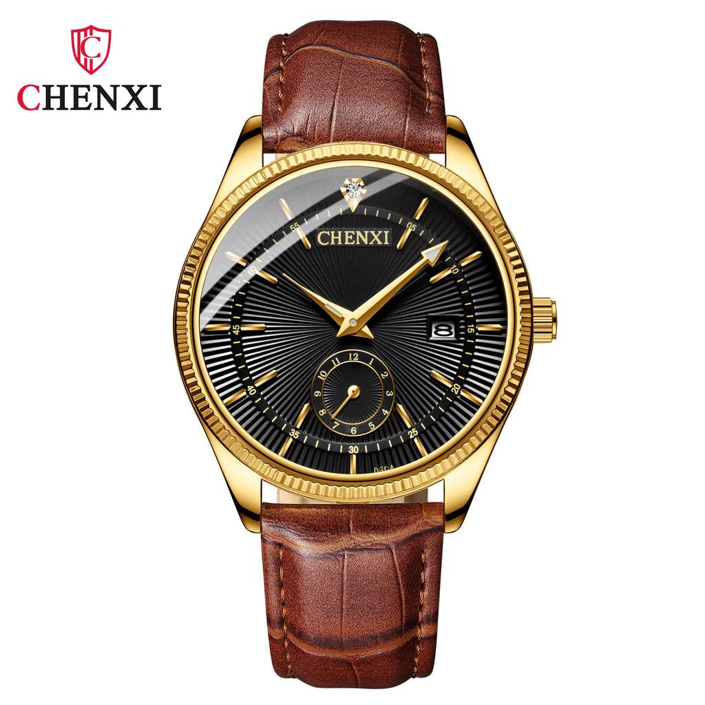 Dawn Couple Watch All Gold Couple Watch Two And A Half Calendar Men And Women Quartz Watch