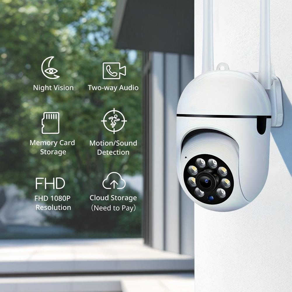 1/2/4 PCS 1080P Security Camera Wired, 2.4G/5G WiFi Home Surveillance Cam with 360° Pan/Tilt, Color Night Vision, Motion Detection, SD/Cloud Storage