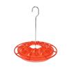 Hanging Bird Feeder Leakage Proof Round Water Nectar Filling Hummingbird Feeder for Garden Patio Window Red