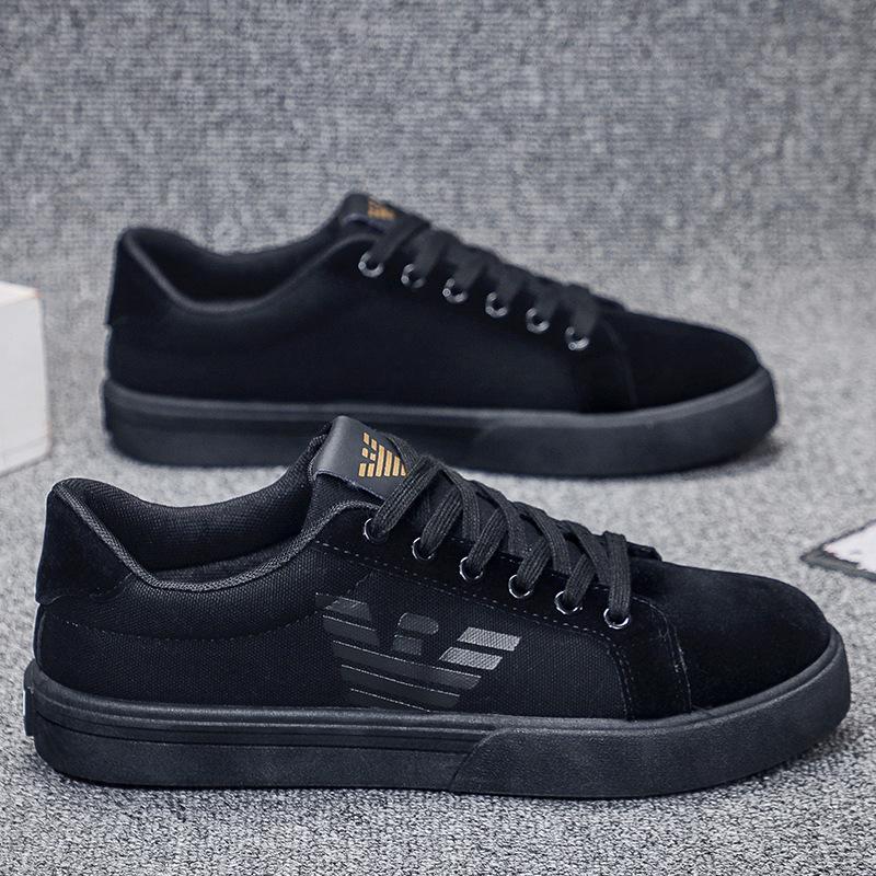 

Men s canvas shoes fashion breathable board shoes youth male student shoes fashion casual shoes oak 44