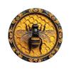 Vintage Botanical Dragonfly  Bee Themed Metal Tin Sign HighDefinition Metal Tin Sign  D Flat Products Design with Enhanced D